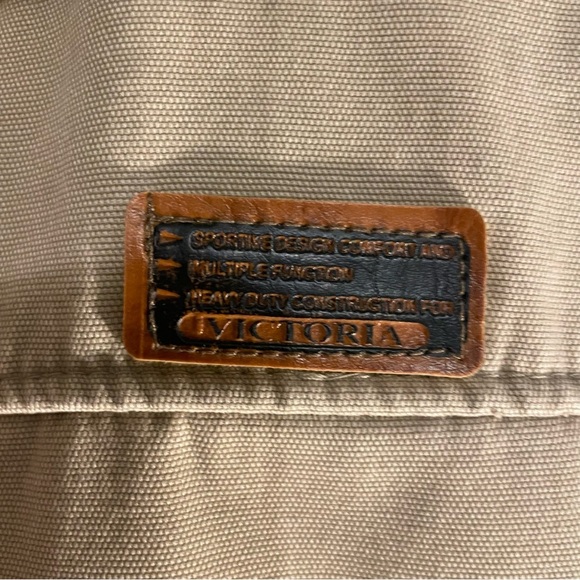 Men's Tan Jacket with faux-fur lining button up size large - Picture 6 of 8